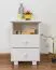 Nightstand Solid Pine | White Lacquered | Modern Design | 60 x 43 x 33 cm | 005