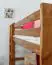 Bunk bed A16, solid pine wood, oak finish, convertible, incl. slats - 90 x 200 cm