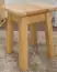 Stool 005, solid pine wood, clear finish - H45 x W35 x D35 cm