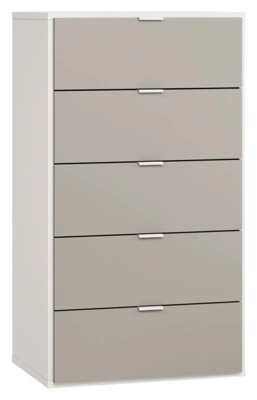 Dresser Bellaco 30, Colour: White / Grey - Measurements: 114 x 63 x 47 cm (h x w x d)