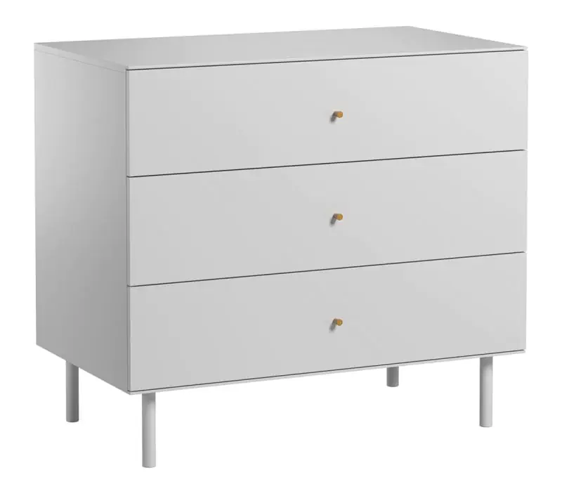 Airin 03 Chest of drawers, Colour: White - Measurements: 84 x 100 x 56 cm (H x W x D)