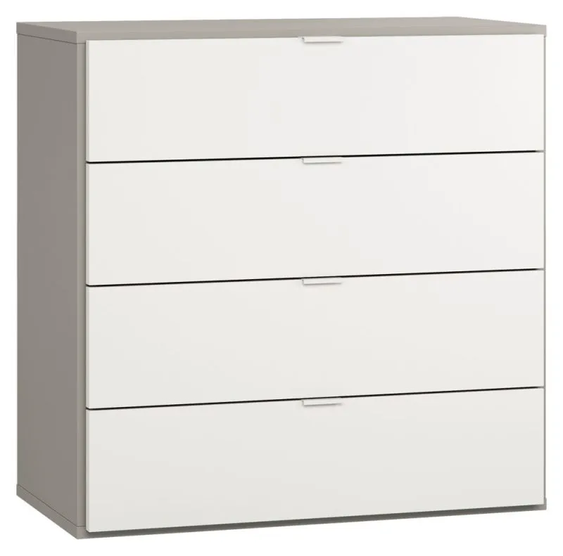 Dresser Bellaco 11, Colour: Grey / White - Measurements: 92 x 90 x 47 cm (h x w x d)