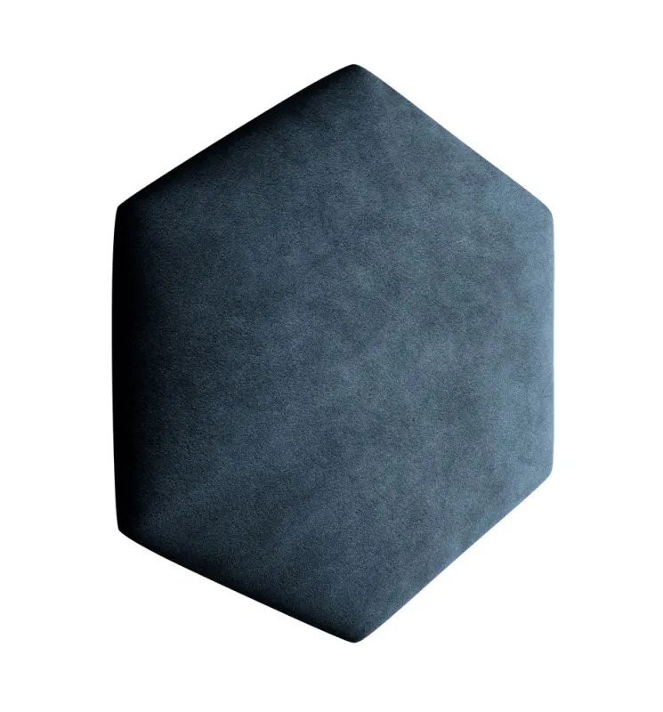 Upholstery Panels Set of 10 | Dark Blue Velour Cover | 35 x 40.5 cm | Easy-Clean Surface