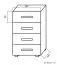 Chest of drawers Garut 05, Colour: Sonoma Oak - Measurements: 80 x 50 x 40 cm (H x W x D)