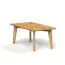Coffee table Timaru 04 solid oiled Wild Oak - Measurements: 80 x 60 x 48 cm (W x D x H)
