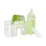 1 tunnel for high and bunk beds - Color: Green / Beige