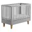 Baby bed / Kid bed Rilind 05, Colour: Grey / Oak - Lying area: 60 x 120 cm (w x l)