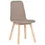 Chair Minnea 39, Colour: Beech / Beige - Measurements: 85 x 45 x 50 cm (H x W x D)
