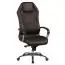 Premium office swivel chair XL Apolo 66, color: brown / chrome, integrated lumbar support