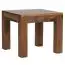 Small coffee table / side table made of Sheesham solid wood Apolo 152, color: Sheesham stained - Dimensions: 40 x 45 x 45 cm (H x W x D)