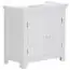 Country-style bathroom vanity unit, color: white - Dimensions: 56 x 57 x 30 cm (H x W x D), with siphon recess