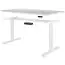 Electrically height-adjustable table frame Apolo 139, color: white, with display and memory function - Dimensions: 63 - 128 x 70 x 105 cm (H x W x D)