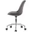 Design shell chair Apolo 111, color: grey / chrome, with velvet cover