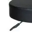 Stool with castors Apolo 05, color: black, in leather look