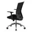 Ergonomic desk chair Apolo 63, color: black / chrome, with breathable backrest