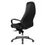 Solid executive chair Apolo 67, color: black / chrome, genuine leather cover