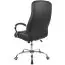 Comfortable swivel chair Apolo 108, color: black / chrome, with hard-wearing imitation leather cover