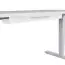 Desk cable duct, color: white, for electrically height-adjustable desk frame