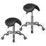 Comfortable saddle stool Apolo 124, color: black, height adjustable up to 12 cm