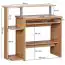 Apolo 144 desk, color: beech, with many storage options - Dimensions: 48 x 94 cm (W x D)