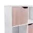 Small shelf, color: White / Sonoma oak - Dimensions: 94 x 60 x 30 cm (H x W x D), with 6 compartments & 3 doors