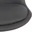 Shell chair with castors Apolo 113, color: black / chrome, with soft & comfortable cover
