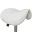 Comfortable practice stool Apolo 125, color: white, free movement of the legs due to saddle shape