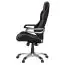 Ergonomic office swivel chair Apolo 53, color: black / grey / white, backrest with breathable cover