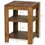Very small shelf made of Sheesham solid wood, color: Sheesham - Dimensions: 60 x 44 x 44 cm (H x W x D), with 2 compartments