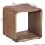 Side table 2 parts in cube shape, color: acacia - Dimensions: 43 x 36 x 43 cm (H x W x D), made of solid acacia wood