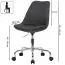 Shell chair with castors Apolo 113, color: black / chrome, with soft & comfortable cover