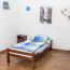 Children's bed / Youth bed "Easy Premium Line" K1/1n, solid beech wood, dark brown - 90 x 200 cm