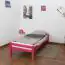Single bed "Easy Premium Line" K1/1n, solid beech wood, pink 