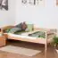 Single bed "Easy Premium Line" K1/n/s, solid beech wood, clearly varnished - 90 x 190 cm