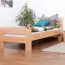Single bed "Easy Premium Line" K2, solid beech wood, clearly varnished - 90 x 190 cm