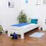 Children's bed / kid bed "Easy Premium Line" K2, solid beech wood, White lacquered - measurements: 90 x 190 cm