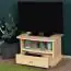 TV cabinet solid, natural pine wood Junco 200 - Dimensions 46 x 72 x 44 cm