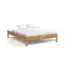 Double bed Kapiti 09 solid oiled Wild Oak - Lying area: 180 x 200 cm (w x l)