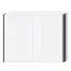Side LED frame for hinged door wardrobe / wardrobe Afega and add-on modules, set of 2, Colour: high gloss white - Height: 226 cm