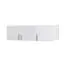 Attachment for Hinged door cabinet / Wardrobe Messini 04, Colour: White / White high gloss - Measurements: 40 x 136 x 54 cm (H x W x D)