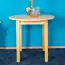 Side Table 003, pine wood, solid, clearly varnished - H75 cm - Ø80 cm 
