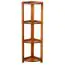 Shelf / Corner shelf solid pine wood, Oak coloured Junco 61 - Measurements: 125 x 40 x 30 cm (H x W x D)