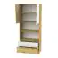 Cabinet Sirte 04, Colour: Oak / White matt - Measurements: 190 x 80 x 40 cm (H x W x D)