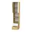 Cabinet Sirte 05, Colour: Oak / White high gloss - Measurements: 190 x 40 x 40 cm (H x W x D)