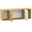 Wall cabinet Sirte 13, Colour: Oak / White high gloss - Measurements: 41 x 120 x 32 cm (H x W x D)