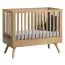 Baby bed / Kid bed Skady 10, Colour: Oak - Lying area: 70 x 140 cm (w x l)