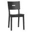 Chair solid oak, Colour: Black - Measurements: 86 x 43 x 50 cm (H x W x D)