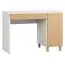 Desk Arbolita 27, Colour: White / Oak - Measurements: 78 x 110 x 57 cm (H x W x D)