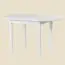 Table solid pine wood, White Junco 231B - Measurements: 130 x 75 cm (W x D)