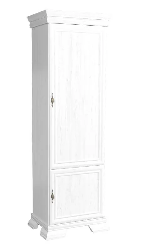 Hinged door cabinet / Wardrobe Sentis 18, Colour: Pine White - 193 x 58 x 40 cm (H x W x D)